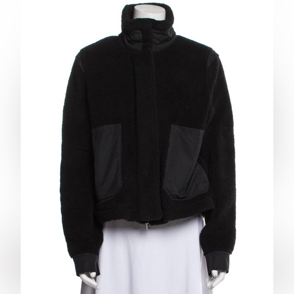 Goop G. Label Women's Black Fleece Jacket - Picture 1 of 2